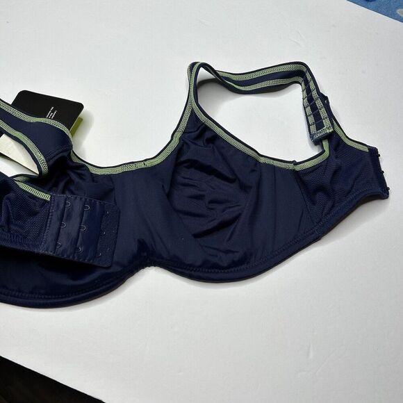 New Wacoal Navy Blue unlined full coverage bra 32C 855170 New with tags - Picture 5 of 7